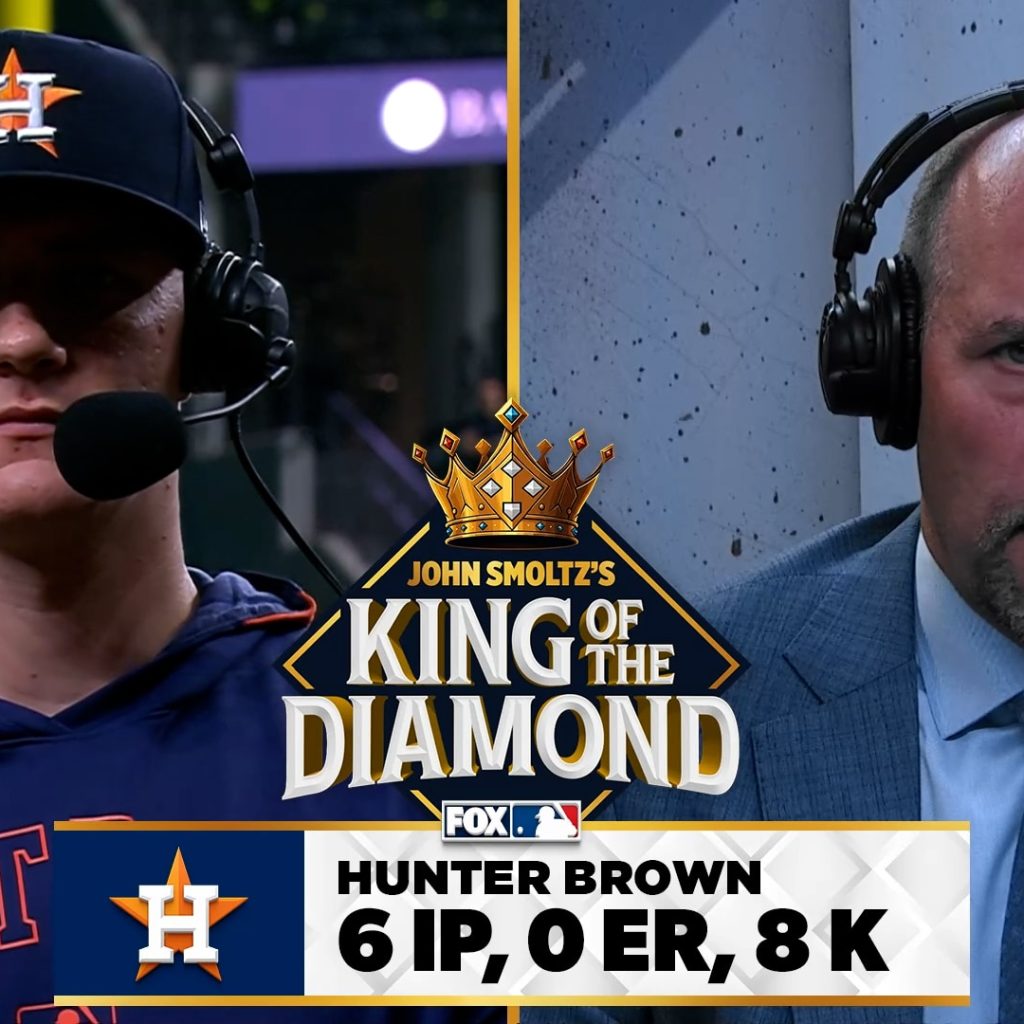 هانتر براون از آستروس در شش فریم خود بدون امتیاز در برابر رنجرز 🏆 | پادشاه الماس