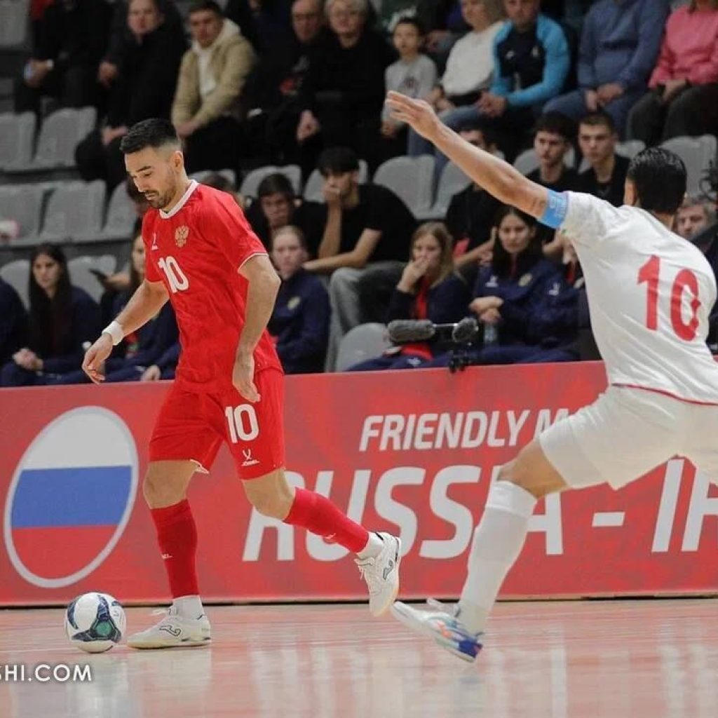 کپی فوتسال فوتبال; شکست ایران مقابل روسیه