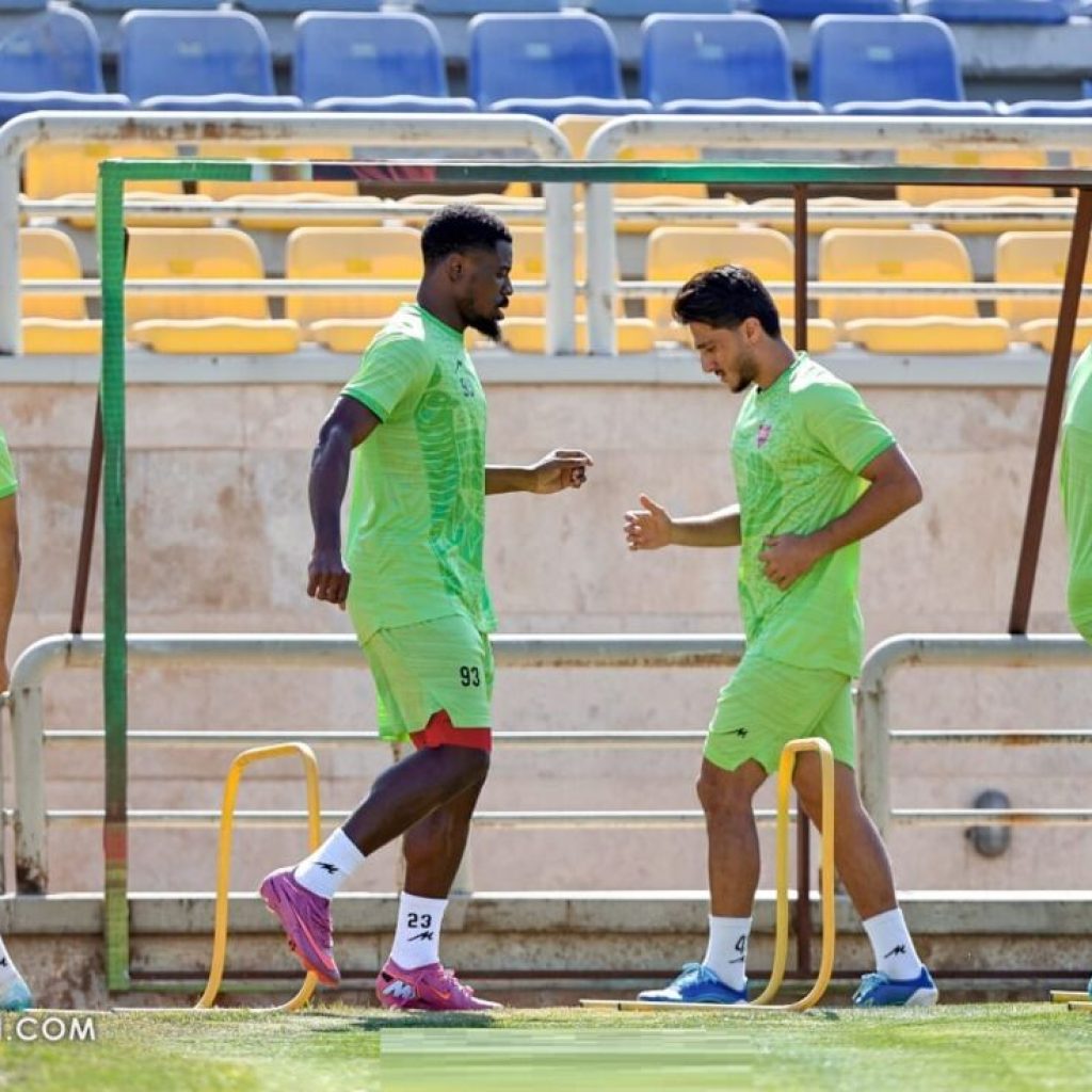 سرژ اوریه در تمرین پرسپولیس